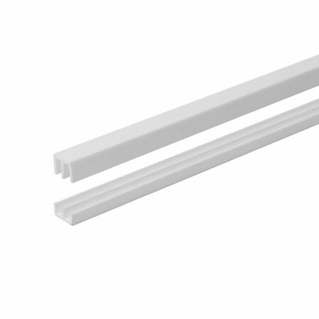 RANDALL WHITE PLASTIC TRACK FOR 1/4In. 6 FT P-8026-WH